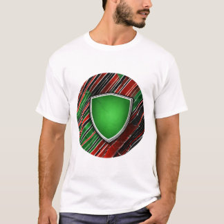 T-shirt "Surge électrique : Motif de foudre rouge et vert