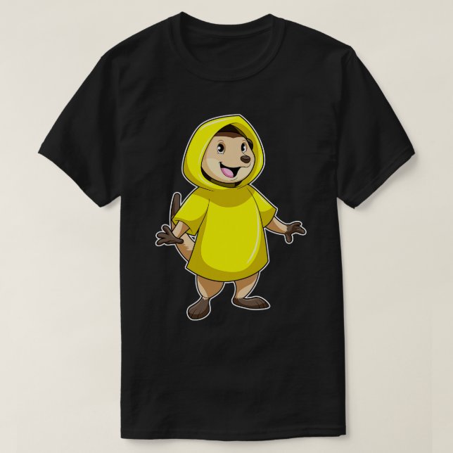 T-shirt Suricate avec imperméable (Design devant)