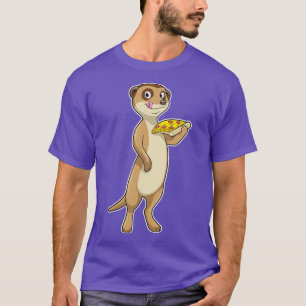 T-shirt Suricate avec Pizza