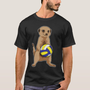T-shirt Suricate avec Volleyball