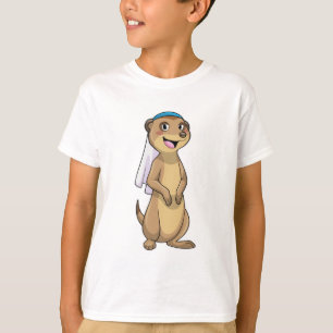 T-shirt Suricate en mariée avec voile