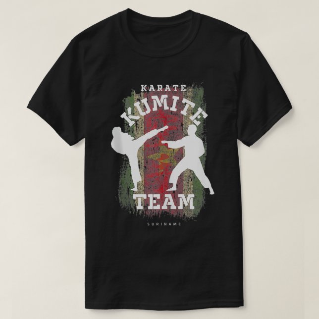 T-shirt Suriname Karate Kumite Martial Arts Karate (Design devant)