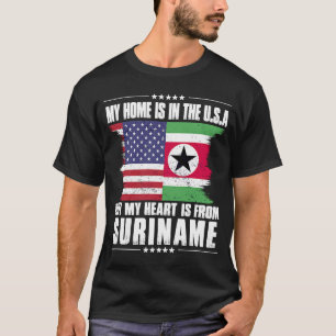 T-shirt Suriname Patriot Américain Grace Fier Accueil Coeu