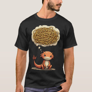 T-shirt Surpensée Axolotl Humour d'Introverti Spaghetti Qu