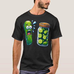 T-shirt Surprise Pickle Drôle Un Concombre Et Un Pot De Tr