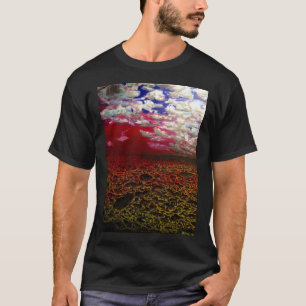 T-shirt surréaliste de peinture