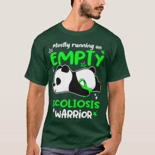 T-shirt Surtout Courir Sur Un Guerrier De Scoliose Vide2