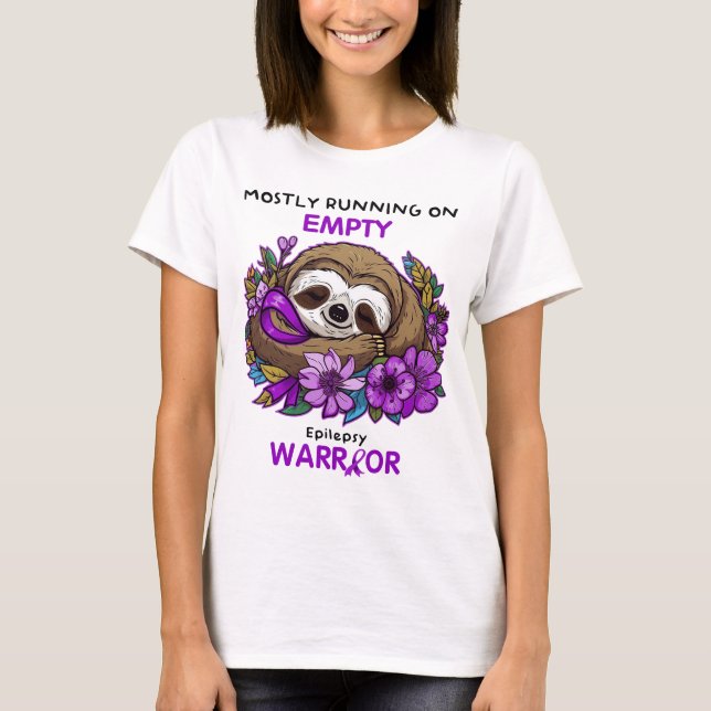 T-shirt Surtout Courir Sur Un Guerrier Épileptique Vide (Devant)