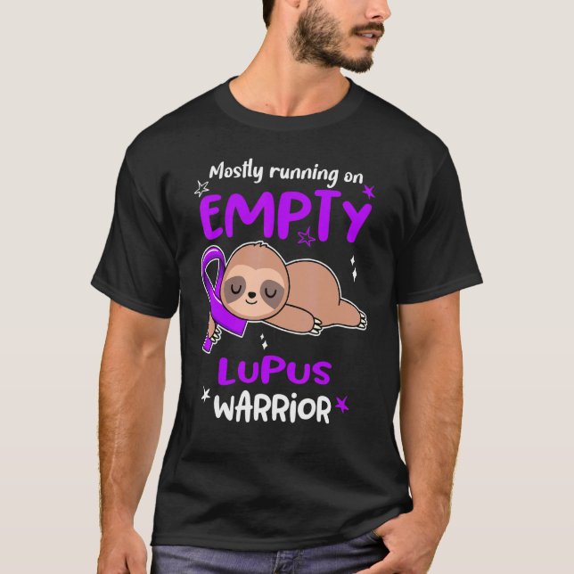 T-shirt Surtout Courir Sur Un Guerrier Lupus Vide (Devant)