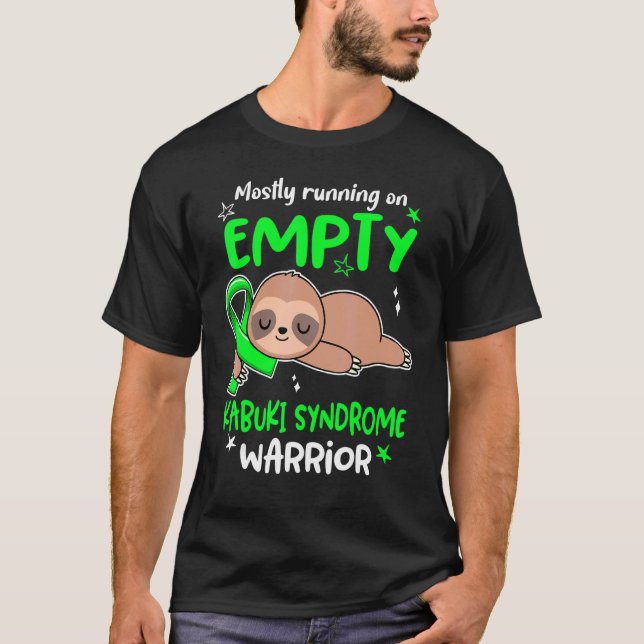 T-shirt Surtout Courir Sur Un Guerrier Vide Du Syndrome De (Devant)