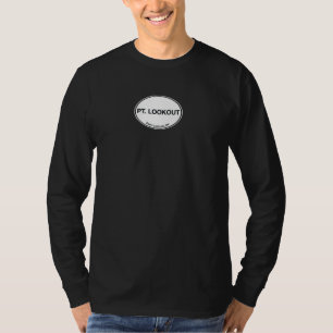 T-shirt Surveillance de point, long logo T de douille de