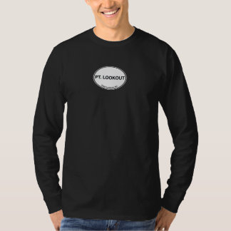 T-shirt Surveillance de point, long logo T de douille de