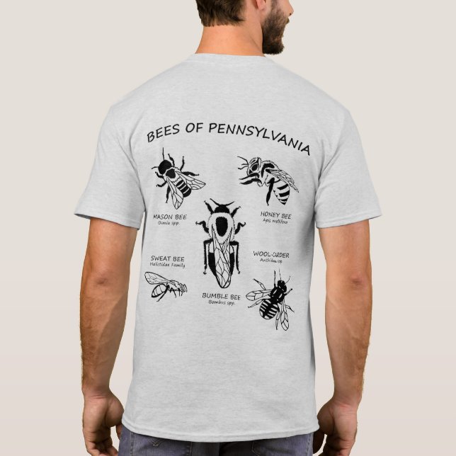 T-shirt Surveillance des abeilles du projet (Dos)