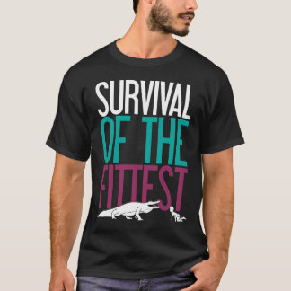 T-shirt Survie du plus convenable (noir)