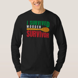 T-shirt Survié La Cuillère En Bois Drapeau Italien Papa Ad