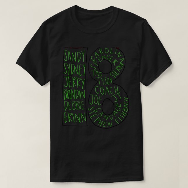 T-shirt survivant 18 (Design devant)