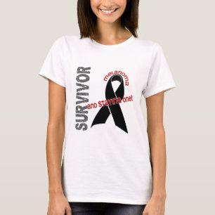 T-shirt Survivant 1 de mélanome