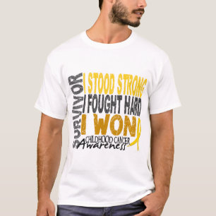 T-shirt Survivant 4 de Cancer d'enfance