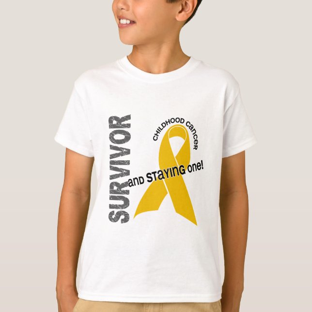 T-shirt Survivant de Cancer d'enfance (Devant)