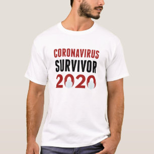 T-shirt Survivant de Coronavirus
