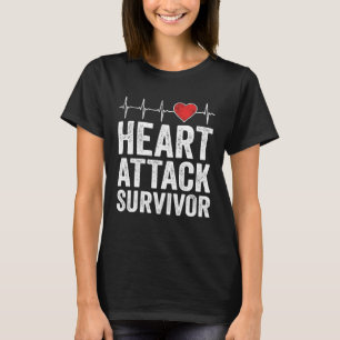 T-shirt Survivant de crise cardiaque Sensibilisation à la 