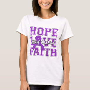 T-shirt Survivant de foi d'amour d'espoir de malformation