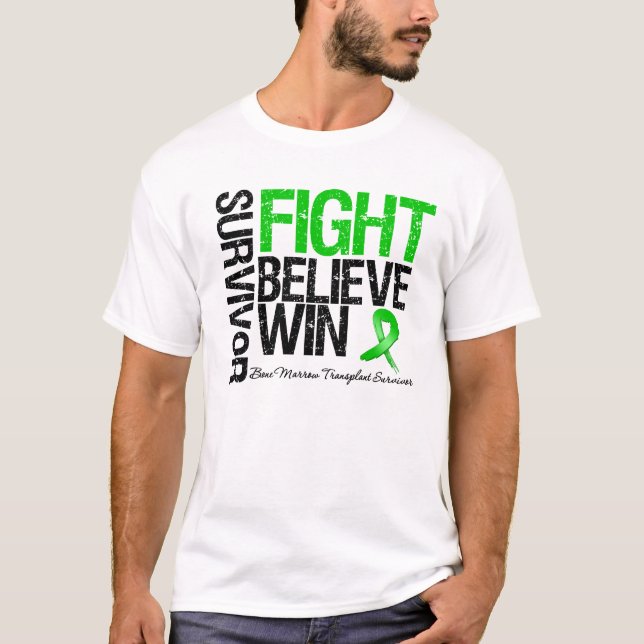T-shirt Survivant de greffe de moelle (Devant)