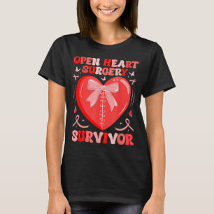 T-shirt survivant de la chirurgie à cœur ouvert guerrier m
