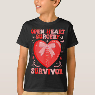 T-shirt survivant de la chirurgie à cœur ouvert guerrier m
