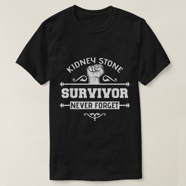 T-shirt Survivant de la pierre du rein (Design devant)