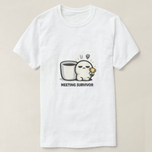 T-shirt Survivant de la réunion - Personnage fatigué migno