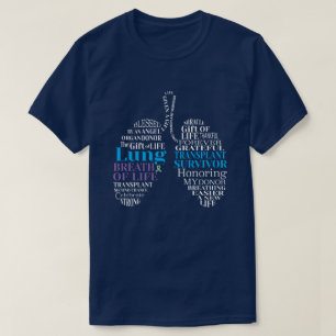 T-shirt Survivant de la transplantation pulmonaire