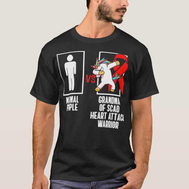 T-shirt Survivant de l'attaque cardiaque de la SCAD en sou (Devant)