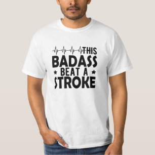 T-shirt Survivant de l'AVC - Ce badass a battu un AVC