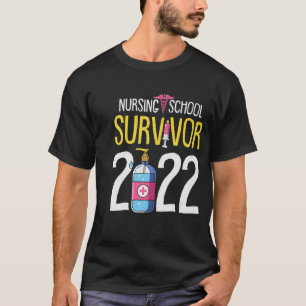T-shirt Survivant de l'école de soins infirmiers 2022 Infi