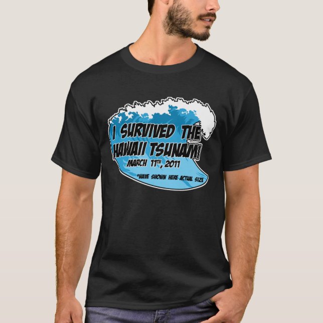 T-shirt Survivant de tsunami (Devant)