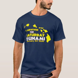 T-shirt Survivant de tsunami de samedi