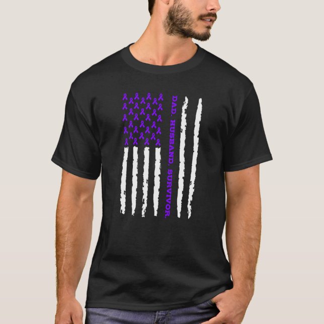 T-shirt Survivant du mari de Hodgkins Lymphoma (Devant)