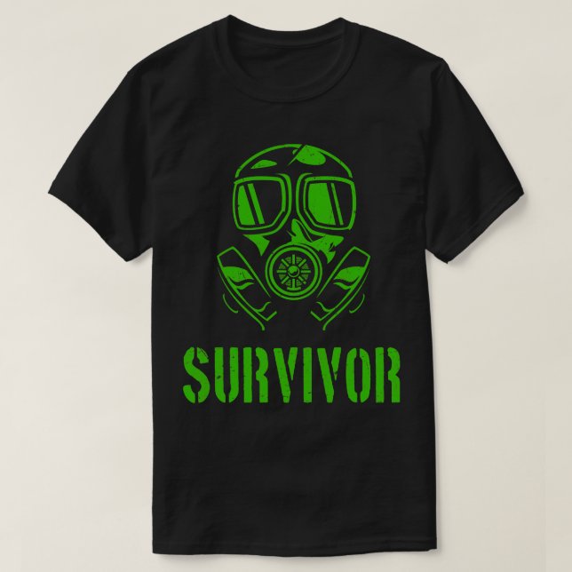 T-shirt Survivant du masque de survie (Design devant)