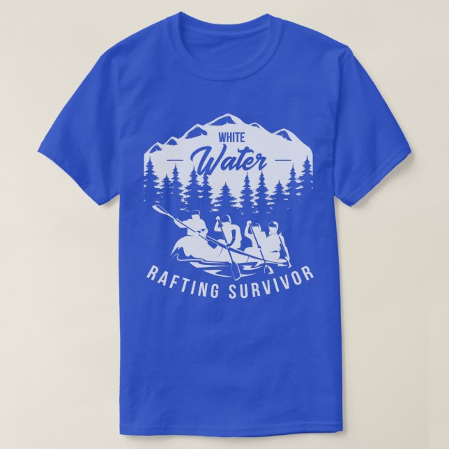 T-shirt Survivant du rafting en eau blanche Ventilateur en (Design devant)