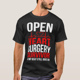 T-shirt Survivant d'une opération à cœur ouvert donc mon r