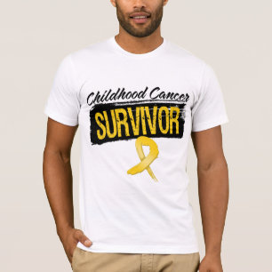 T-shirt Survivant frais de Cancer d'enfance