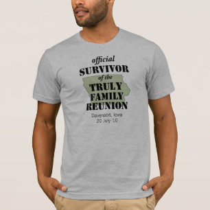 T-shirt Survivant officiel de la Réunion familiale - Iowa
