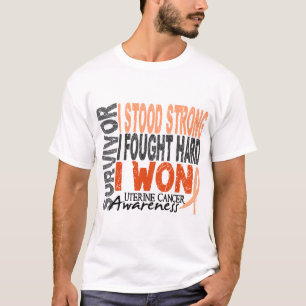 T-shirt Survivant utérin 4 de Cancer
