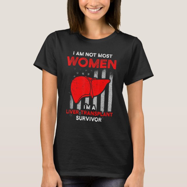 T-shirt Survivante de la transplantation du foie La plupar (Devant)