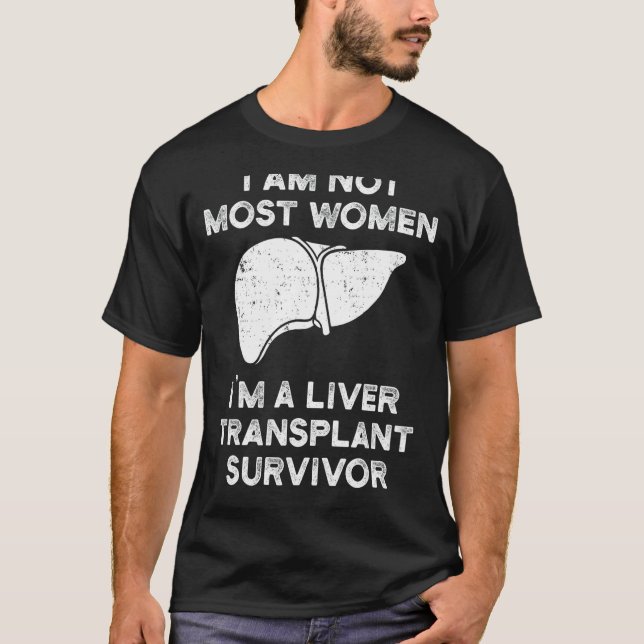 T-shirt Survivante de la transplantation du foie La plupar (Devant)
