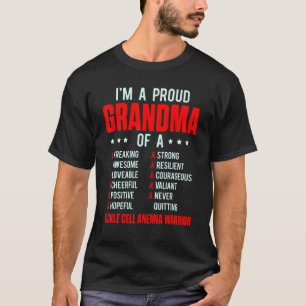 T-shirt Survivante de l'anémie falciforme Grand-mère fière