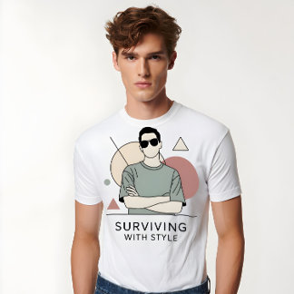 T-shirt Surviving With Style Tee