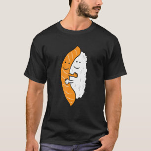 T-shirt Sushi Accrocher Saumon mignon Sushi japonais