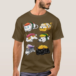 T-shirt Sushi Cat Anime